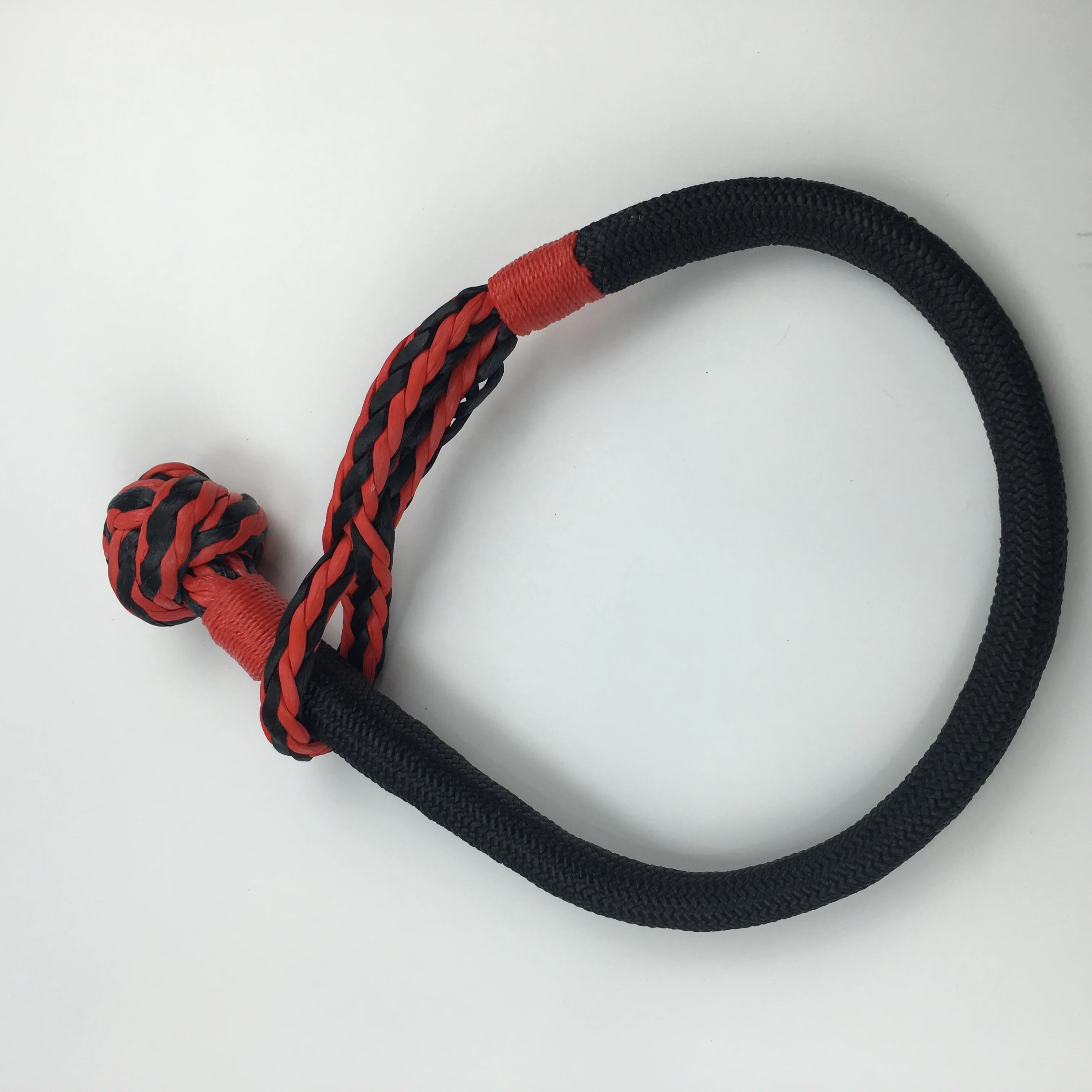 double braided Uhmwpe Towing Soft 14t Strong Strength Shackle For Recovery Winch Rope