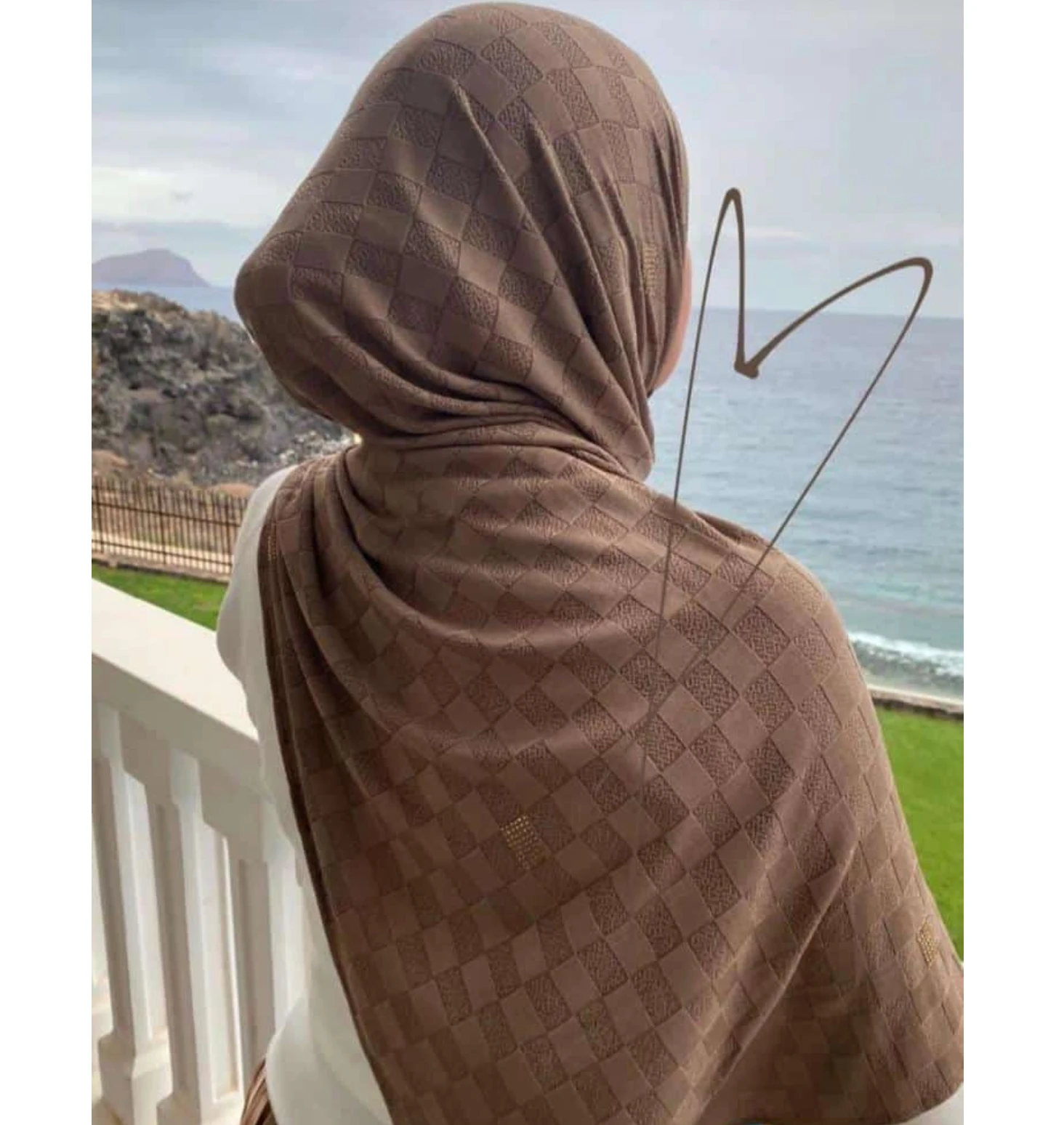 2022 Latest Design Muslim hijab Fashion high quality soft cotton jersey scarves Jacquard knit shawl hijab