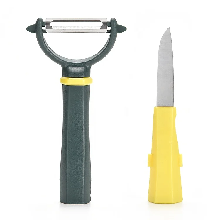 Two Piece 2-in-1 Potato scraper Knife Set Household Ceramic Ceramic Planer fruit peeler knife