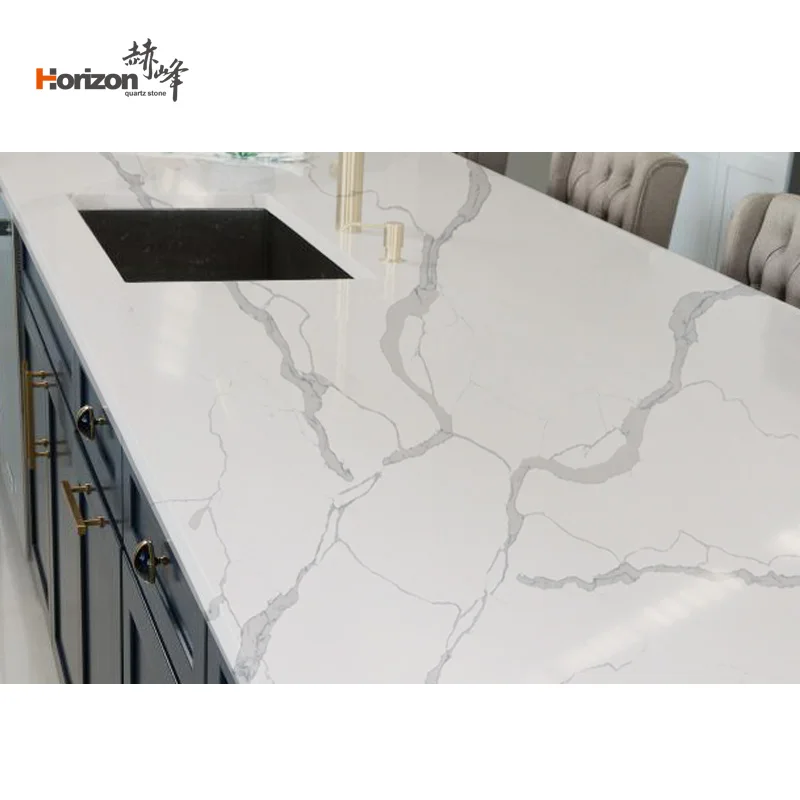 Factory Wholesale Artificial Stone White Calacatta Quartz Stone Slabs