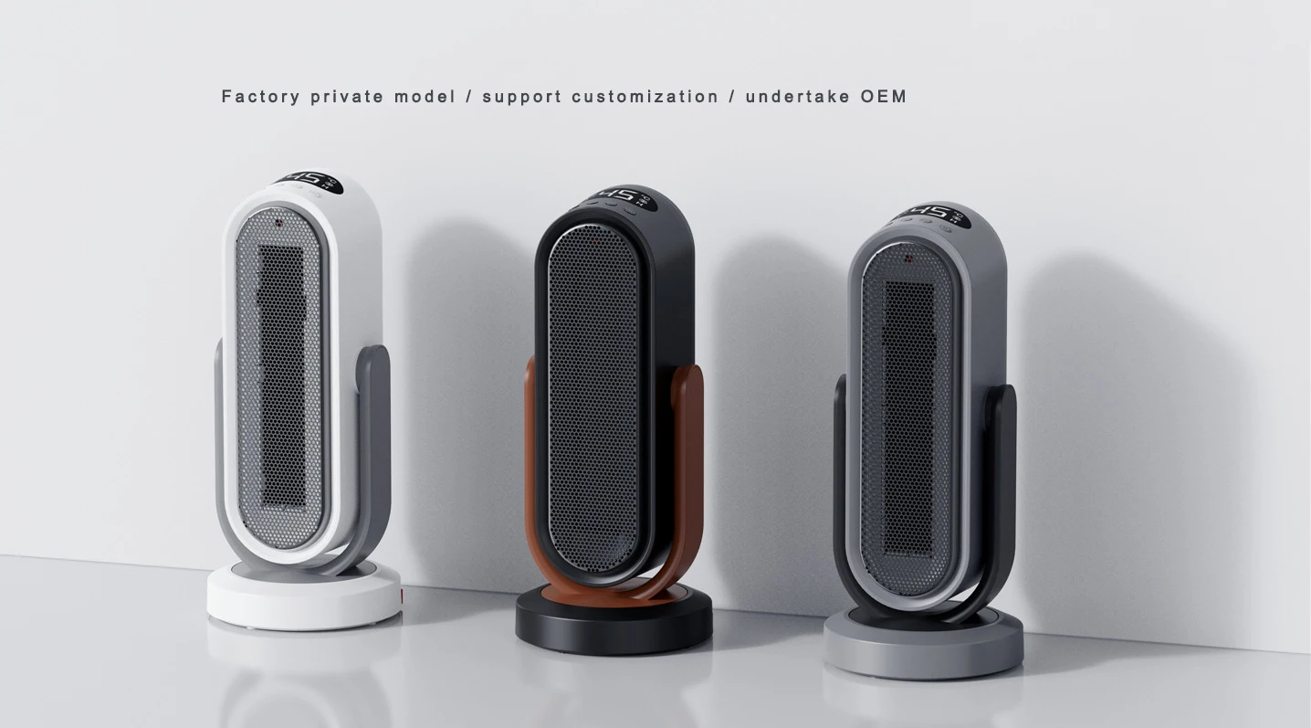 Wholesale new product 1800W silent fan heater remote control up and down left and right shaking head heater