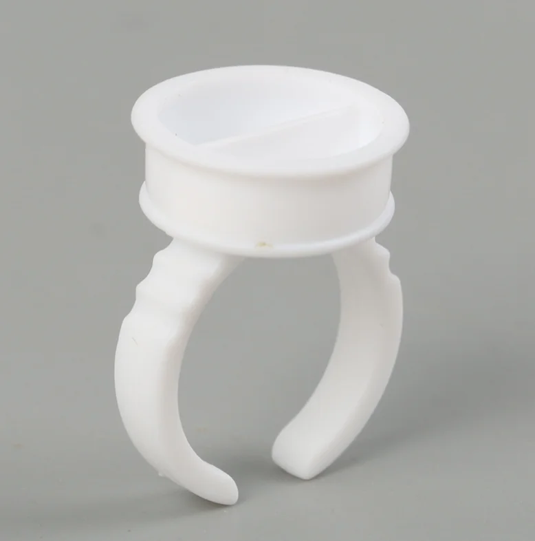 
Wholesale 100pcs/pack of plastic disposable glue ring for eyelash extension glue holder pink blue white with multiple styles L M 