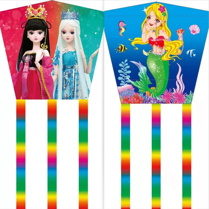 High quality multi-color fly fishing kite cheap children outdoor kite toys