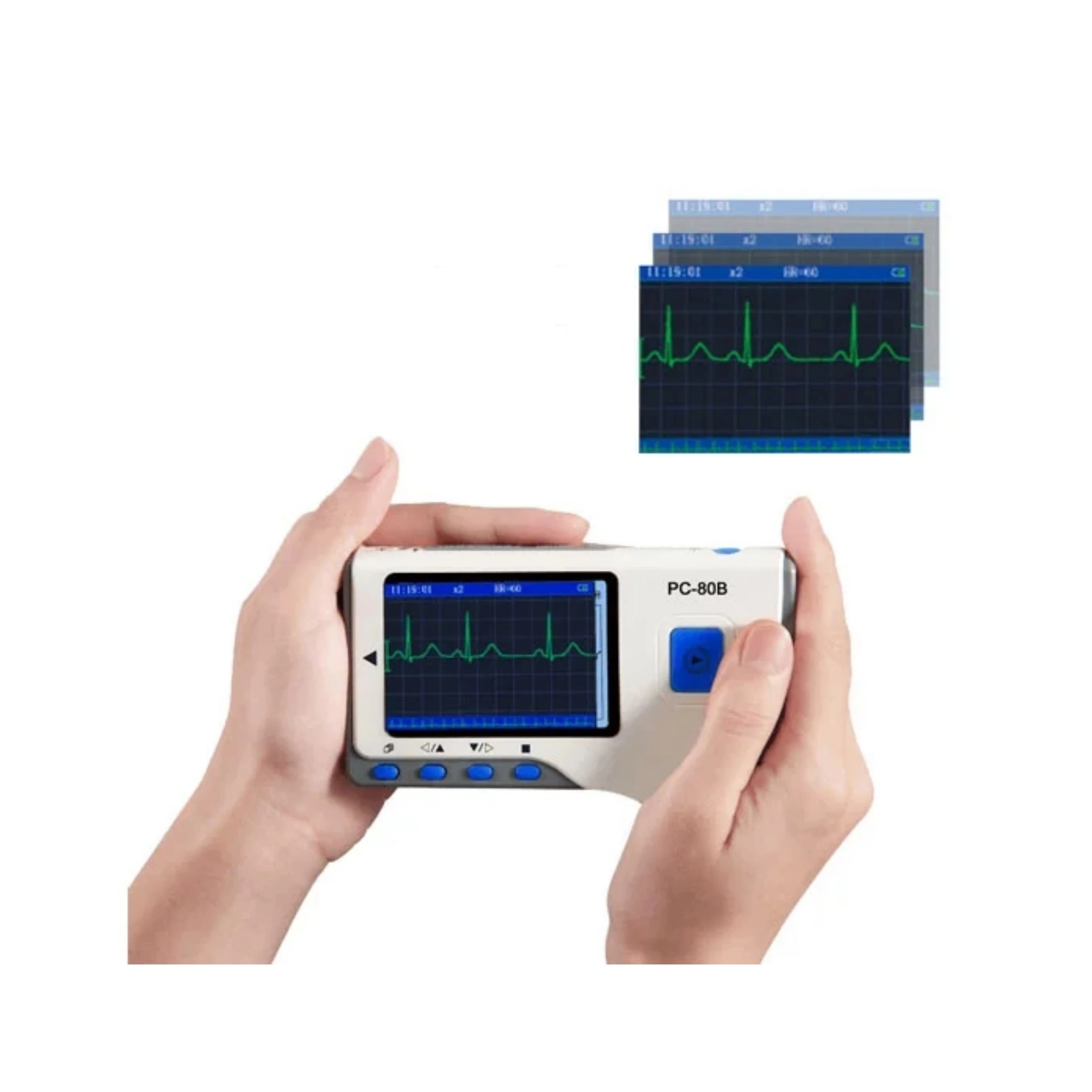 PC-80B Bluetooth Heart Monitoring Portable Electrocardiograph Ecg Monitor Ekg Machine