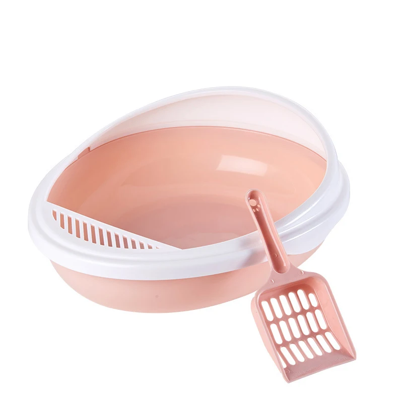 
Chinese hot sales Semi closed cat litter box Easy to clean Convenient for cats 