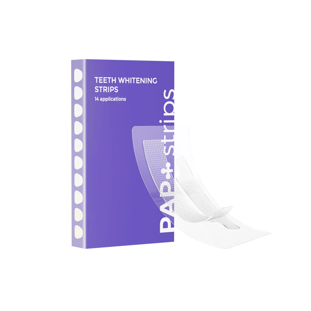 PAP+ Tooth Whitening Strips The Best Teeth Whitening Dry Strips Peroxide Free Whitening Strips Without Logo
