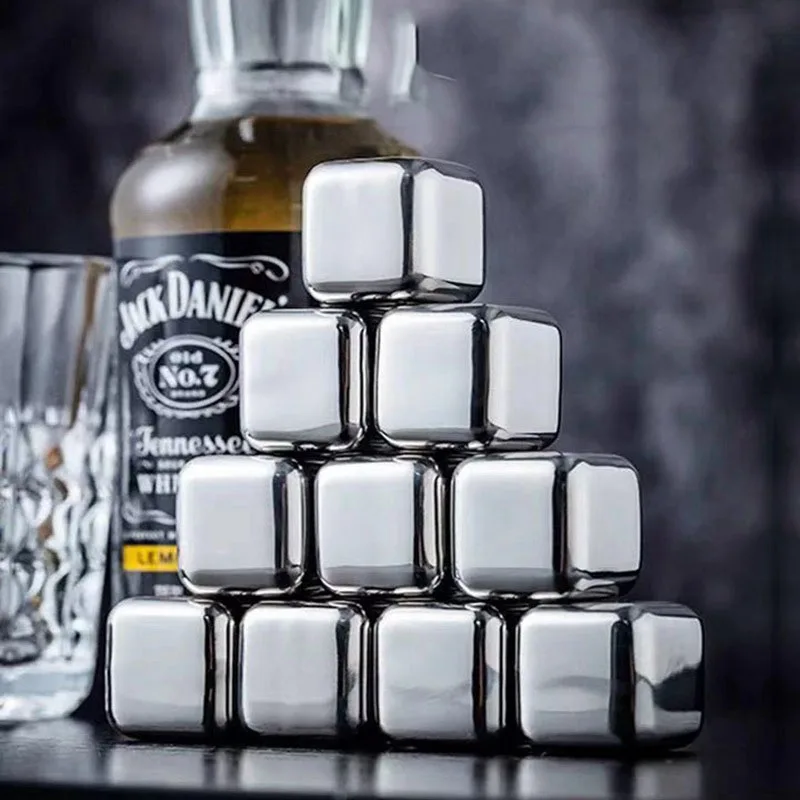 Wholesale China Supplier Ice Cubes Whiskey Stones Stainless Steel Ice Cubes