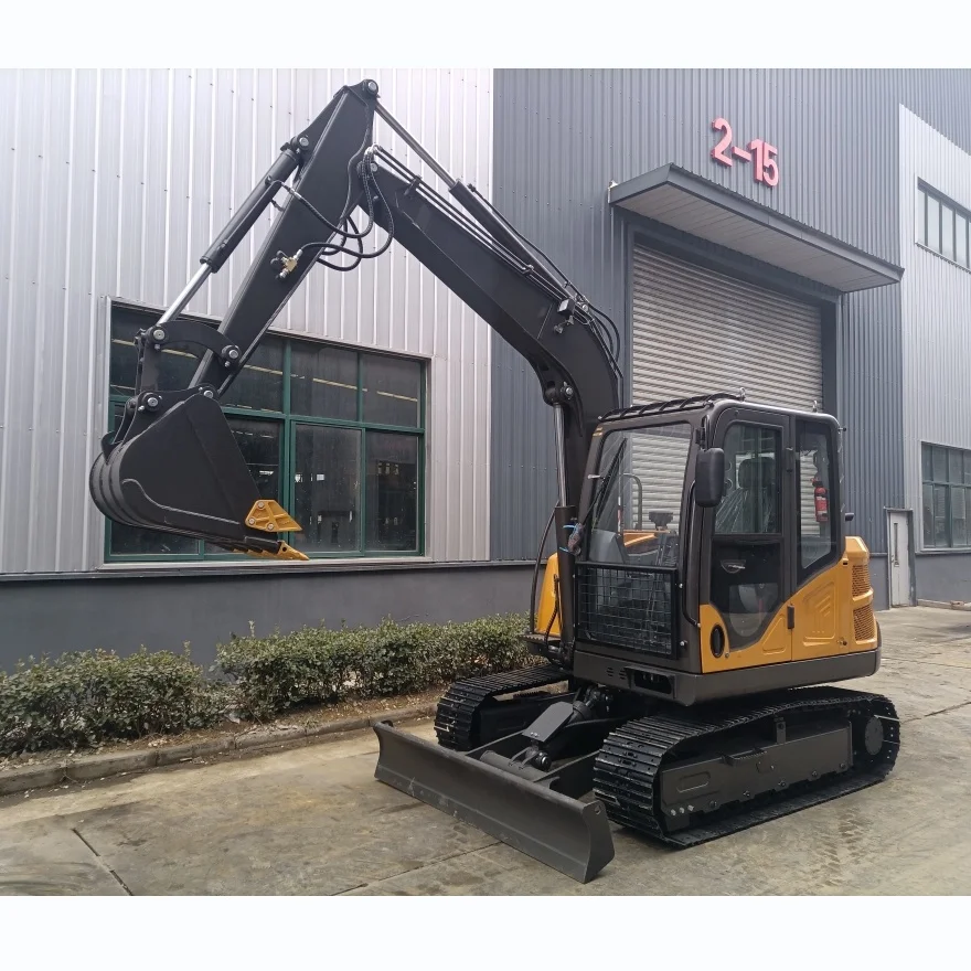 Excavators Mini 6 Ton Tractor Excavator Factory 6 ton 7 ton 8 ton hydraulic crawler excavator price for sale ready in warehouse
