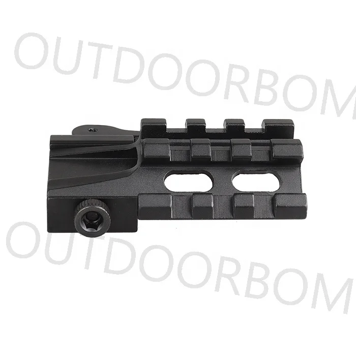 Aluminum Alloy 45 Degrees Offset Quick Disassembly 20mm Flashlight Sight Bracket Base Mount