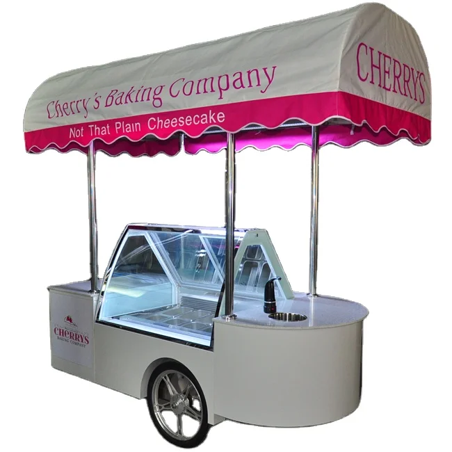 Customized design ice lolly tricycle freezer cart ice cream van