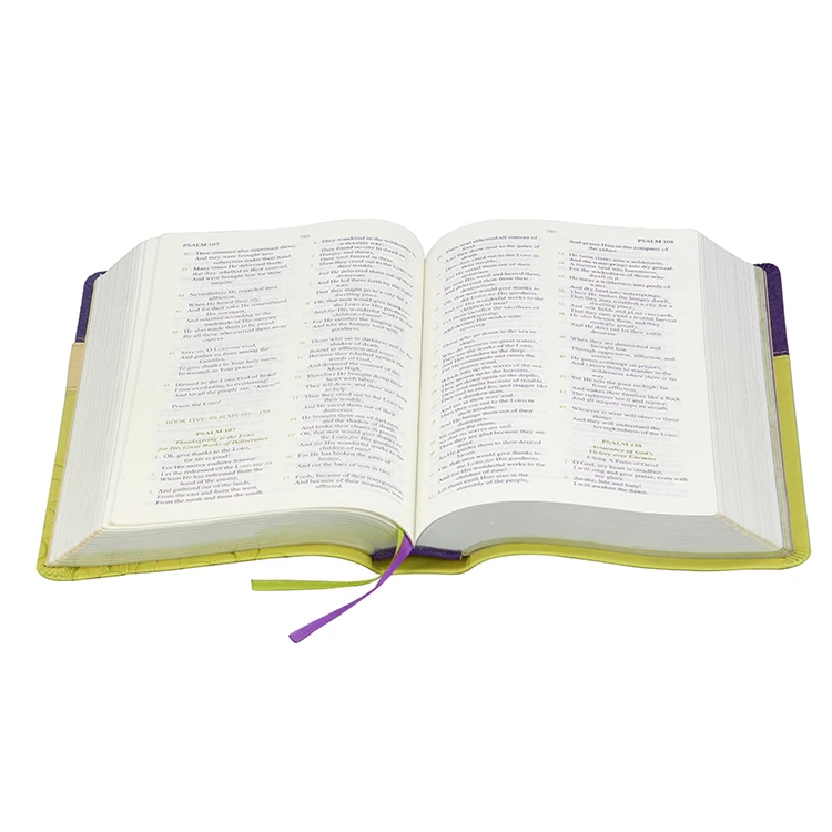 Custom Embossed Titles Roman Catholic Bible Printing Factory