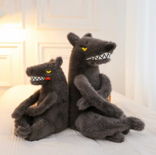 Big bad Wolf stuffed boy bedroom doll girl sleeping pillow