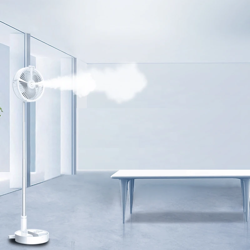 
2020 Newest Amazon Hot selling 3 in 1 Multifunction Telescopic storage foldable rechargeable mini fan with light 