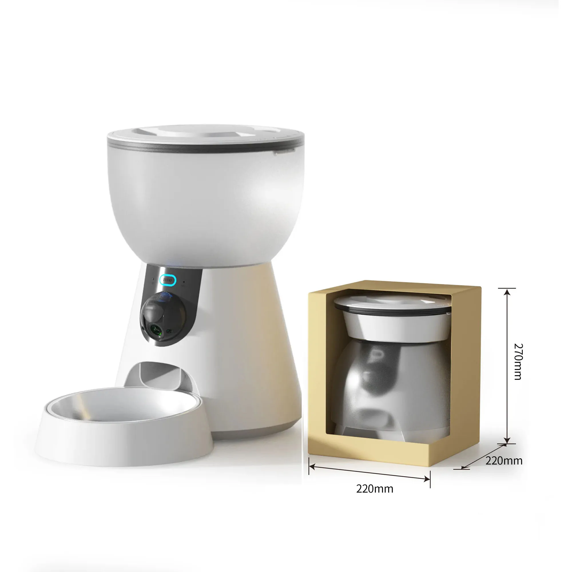 Smart Automatic Pet Feeder for Cats and Dogs WIFI Pet Feeder with Camera