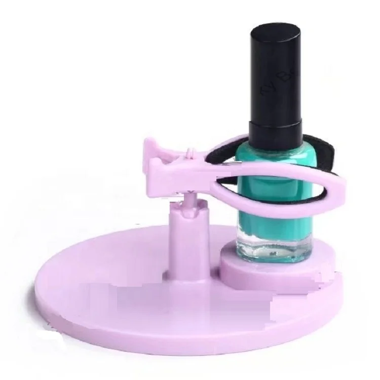 New OEM Gel Nail Polish Bottle Holder UV Gel Polish Bottle Base Stand Holders Pink And White Nail Tool Supplier