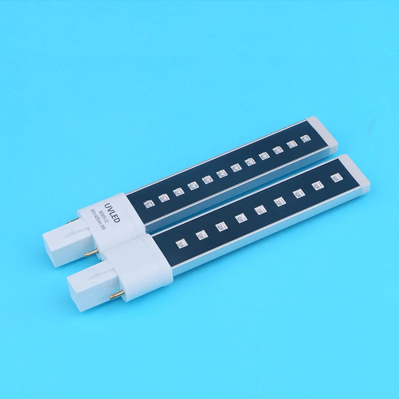 Custom 12 Beads Nail Dryer Lamp Bulbs Tube UV Lamp UV Tube Light 405nm UV Black Light Bulb for Nail Gel Drying