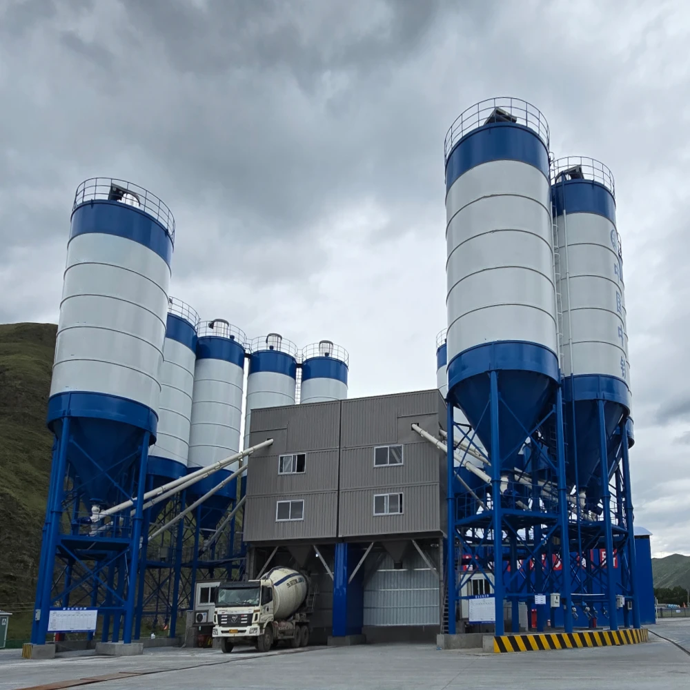 Hot-selling  HZS 90/180/240 Ready Concrete Batching Plant with Belt conveyor