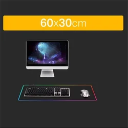 Rgb Gaming Mouse Pad With 14 Lighting Modes Desk Pad With Multi Size Big Custom Mouse Pads
