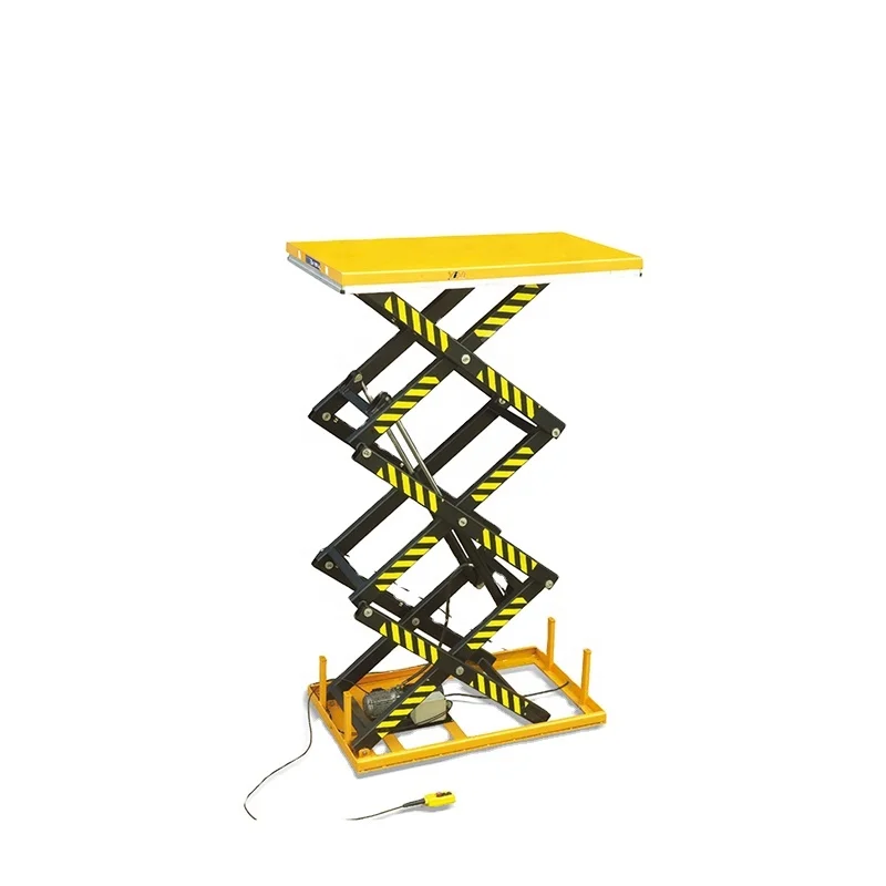Easy Installation Electric Model Scissor Lift Triple Scissors 1000kg Price