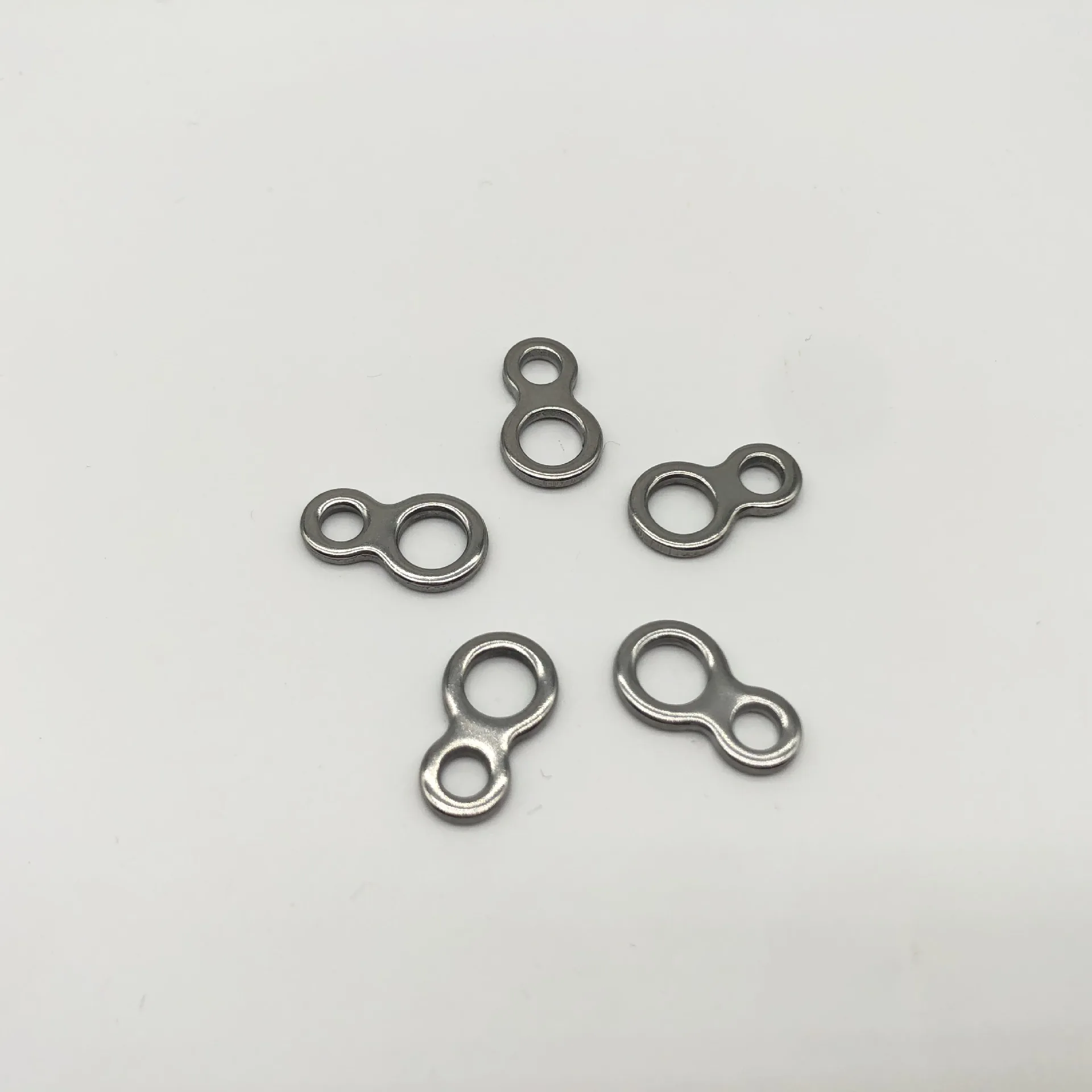 Fishing Gourd Chain Solid Ring Seamless Stainless Steel 8 Shape Loops Heavy Duty Fishing Connector
