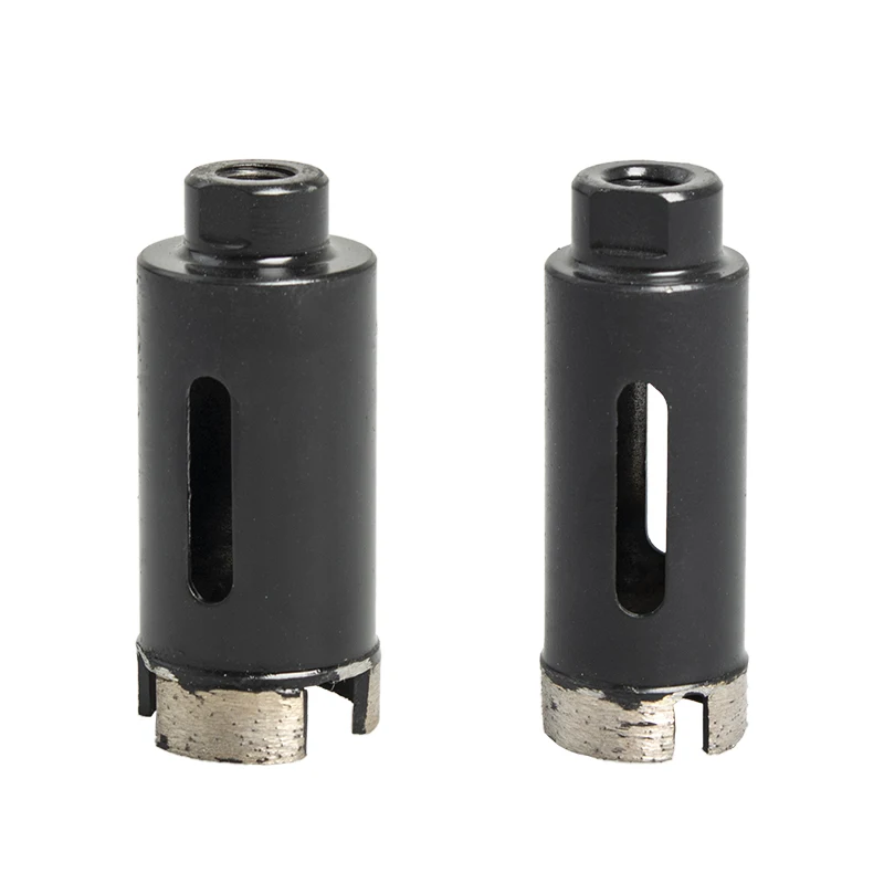 6-200mm Black M10 Shank Segment Sintered Marble Granite Hole Saw, Diamond Crown Core Drill Bit For Stone Porcelain Tile Dry Wall
