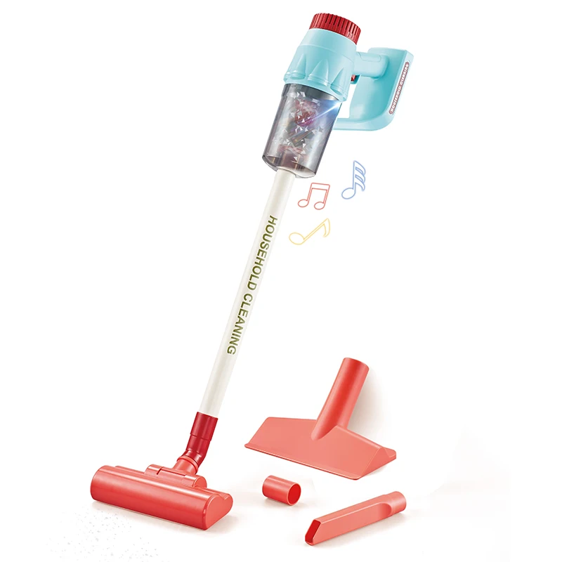 Kids Pretend Playhouse Electric Cleaning Toys Small Appliances Emulation Household Vaccum Cleaner Tool For Kids