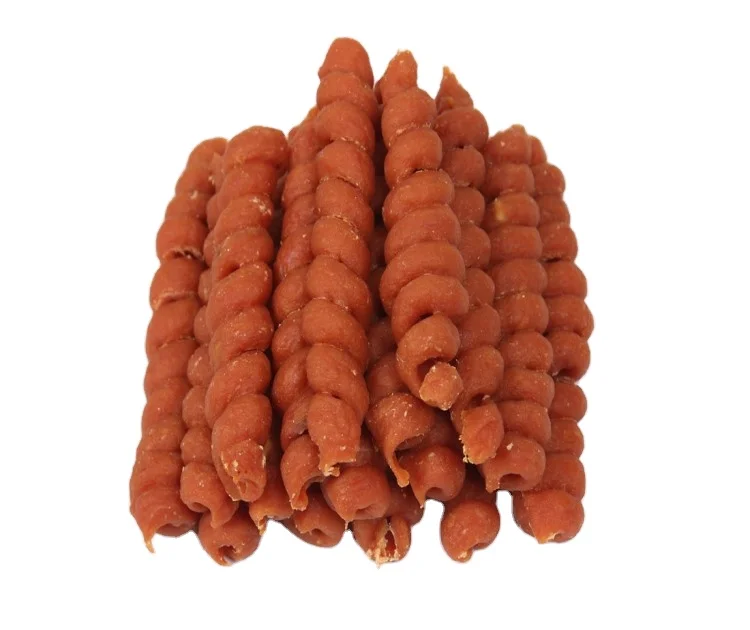 20 years pet foods factory newly developed  dog treats chicken and duck circling dog snacks
