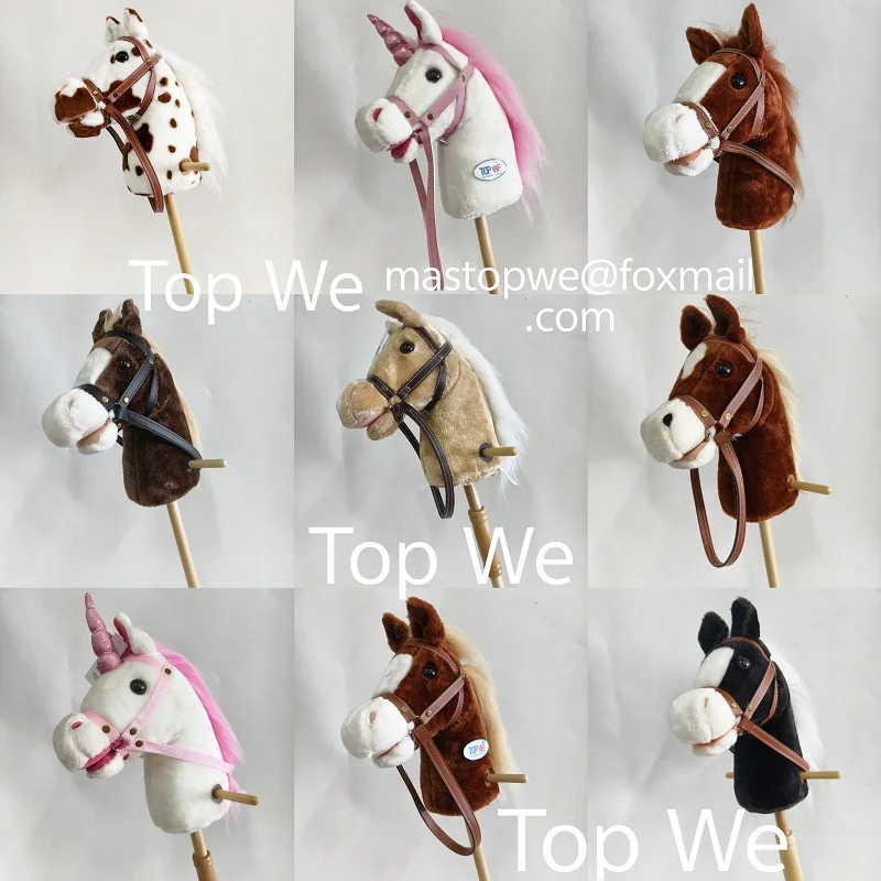 Girls Best Choice Plush Horse Ride On Sticks Hobby horse stick with difference functions