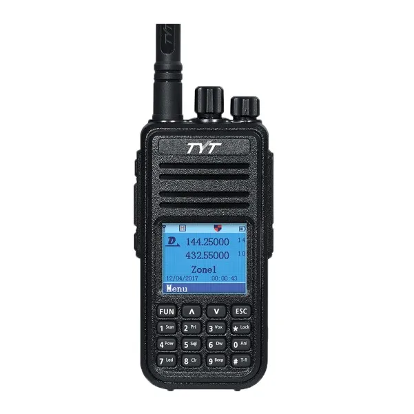  Китайская двухсторонняя цифровая рация walkie talkie TYT MD-UV380 DMR TIER II с двойным временным слотом одобренная CE