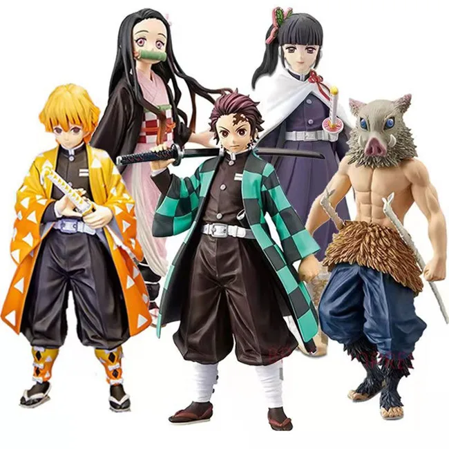 21 styles Anime Demon Slayer Character Model Decoration Collection Toy Blind Box Action Figure box package