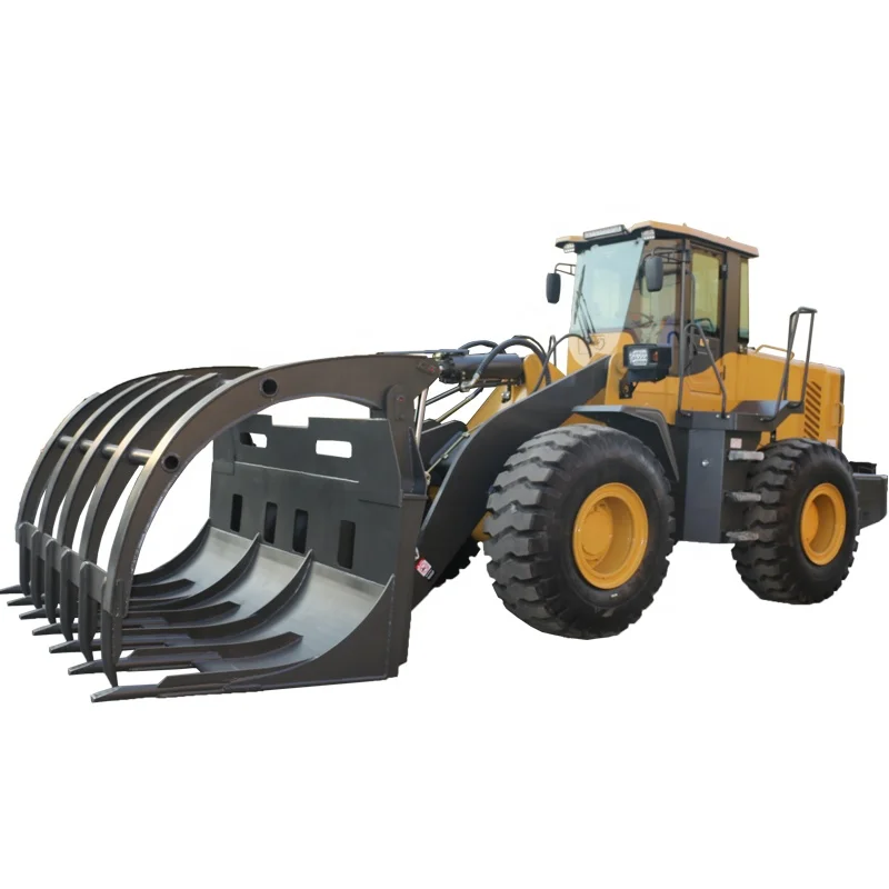 zl50g Heavy machines 5 ton wheel loader tl50 front end loader with log fork grapple
