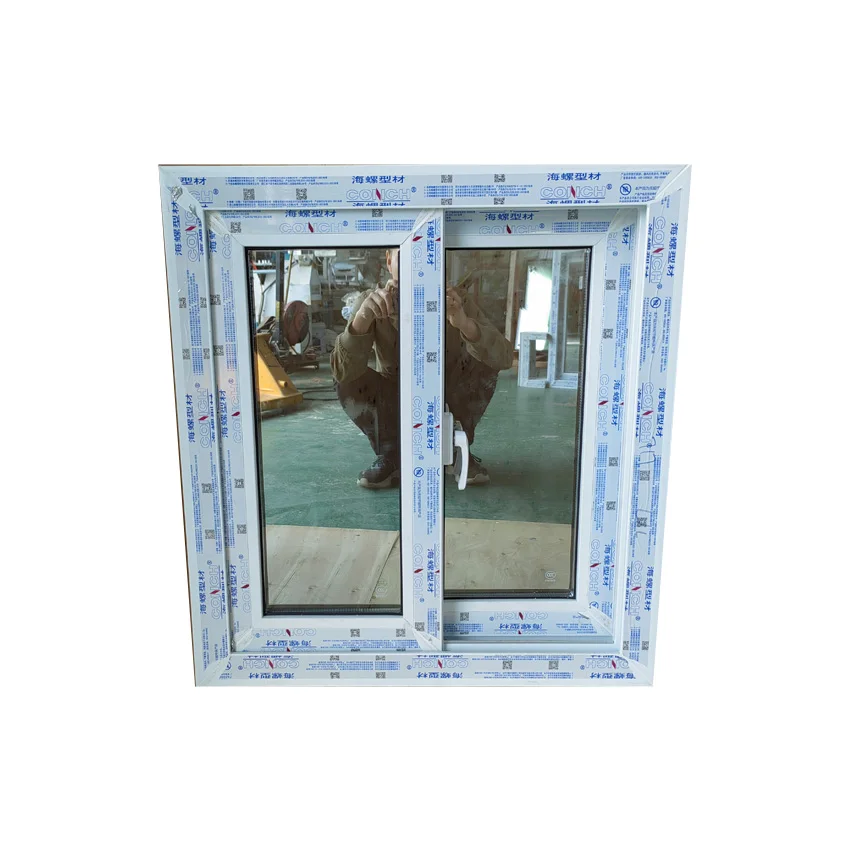 House Glass Sliding Plastic Window Pvc Profile Hurricane Proof Impact UPVC Windows