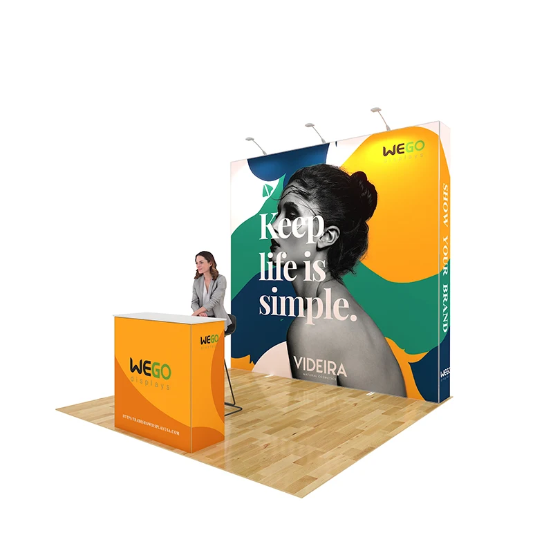 China factory Extrusion Fabric exhibition Pop up display stand for trade show