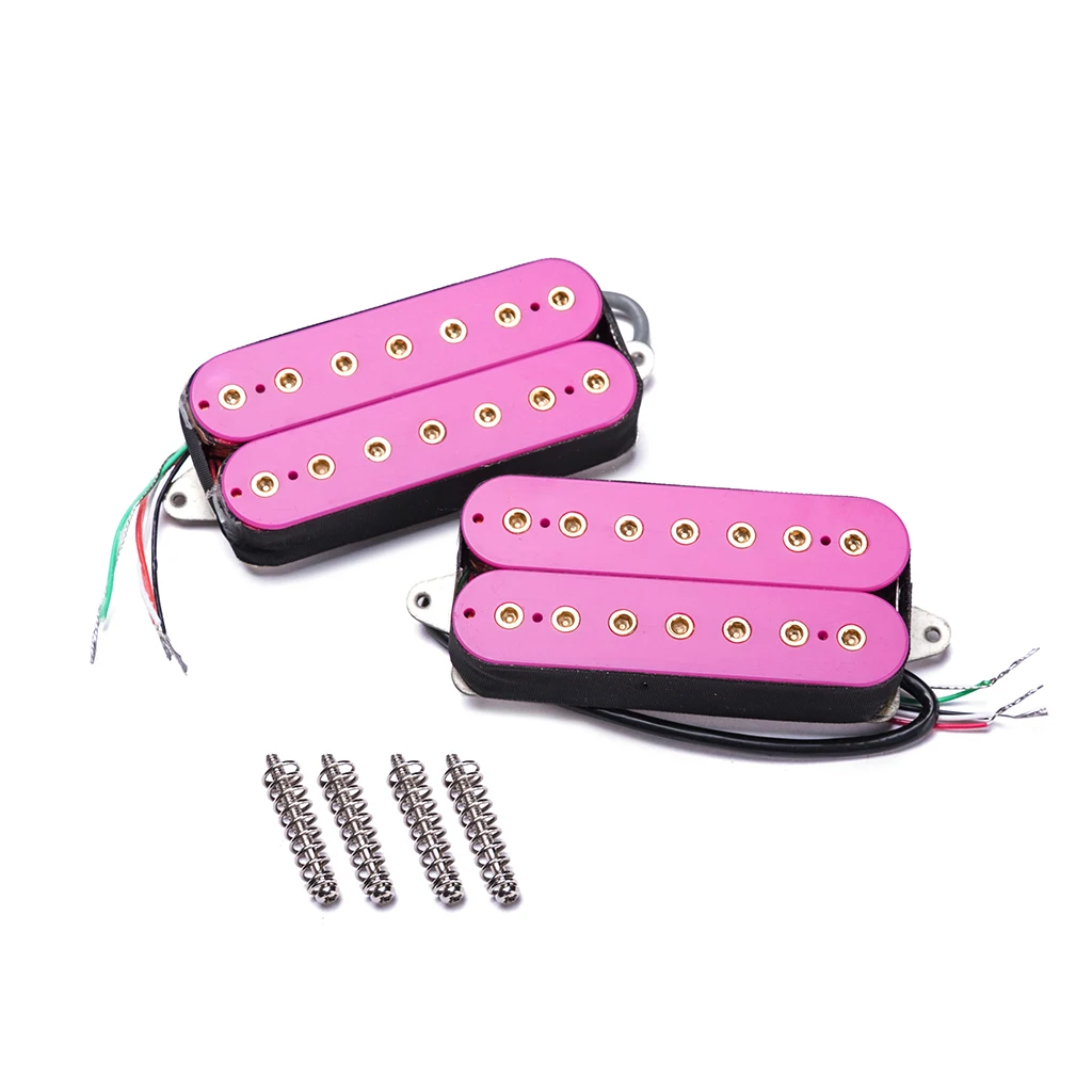 Высокое качество семь струн AlNiCo V Двойная Катушка шея и мост Набор Hunbucker pickups