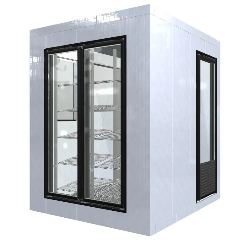 1-7 open glass door or customized Commercial Supermarket Refrigerator Freezer Glass Door