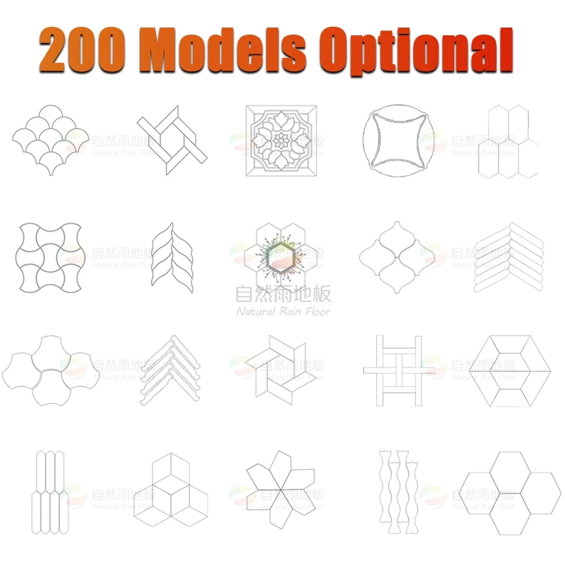 200 Models French Wood Parquet Engineered Versaille Floor Herringbone  Hardwood Engineered Wooden Parquet Flooring