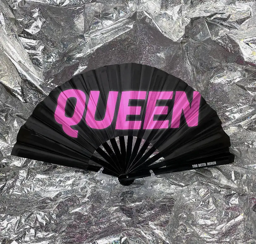 13 дюймов 33 см бамбуковый Ультрафиолетовый светящийся складной веер фестиваль рейв фанат страсти Графический