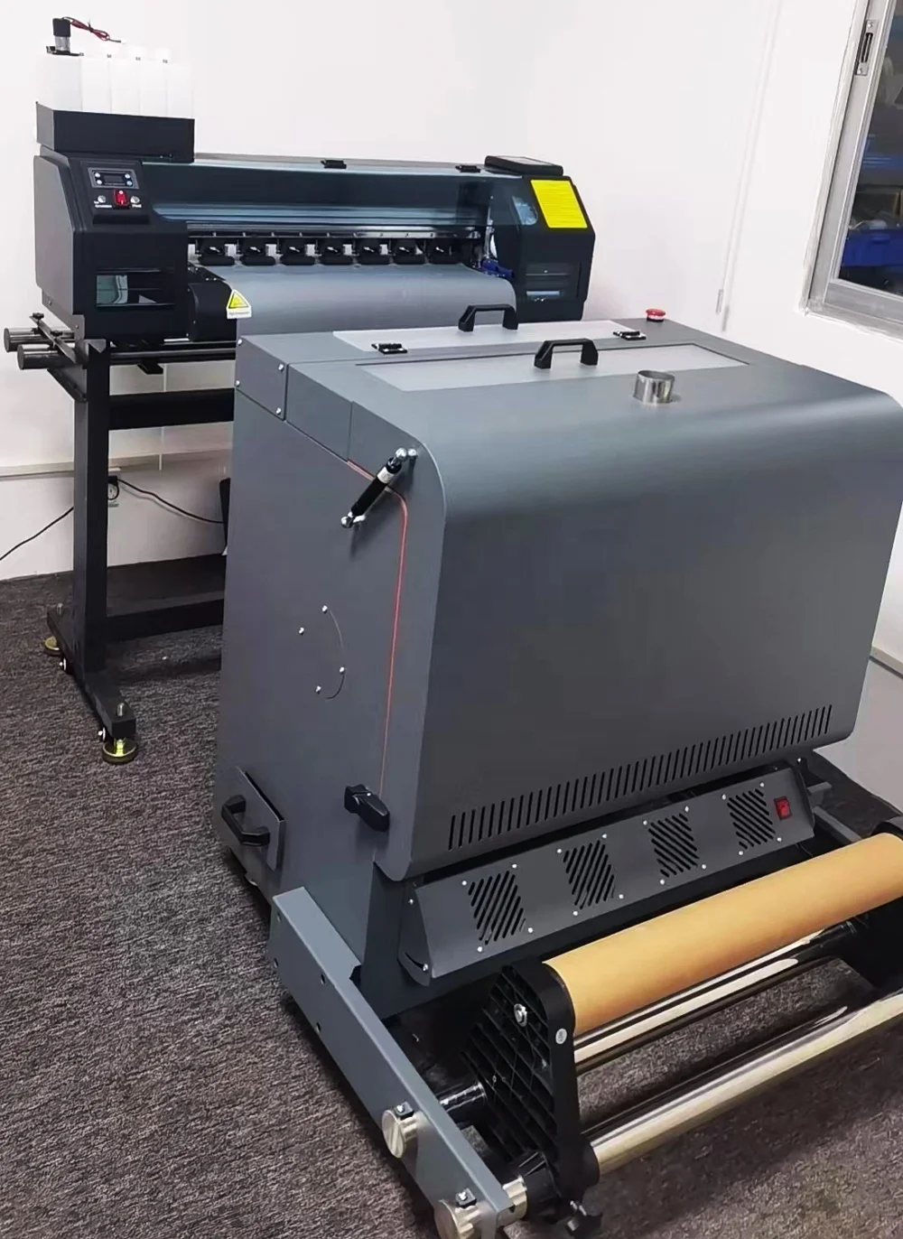 Ready Ship 30cm Roll DTF Printer T-Shirts Double Epson i1600 Direct Film Waterproof Semi-Automatic T-Shirt Store Use