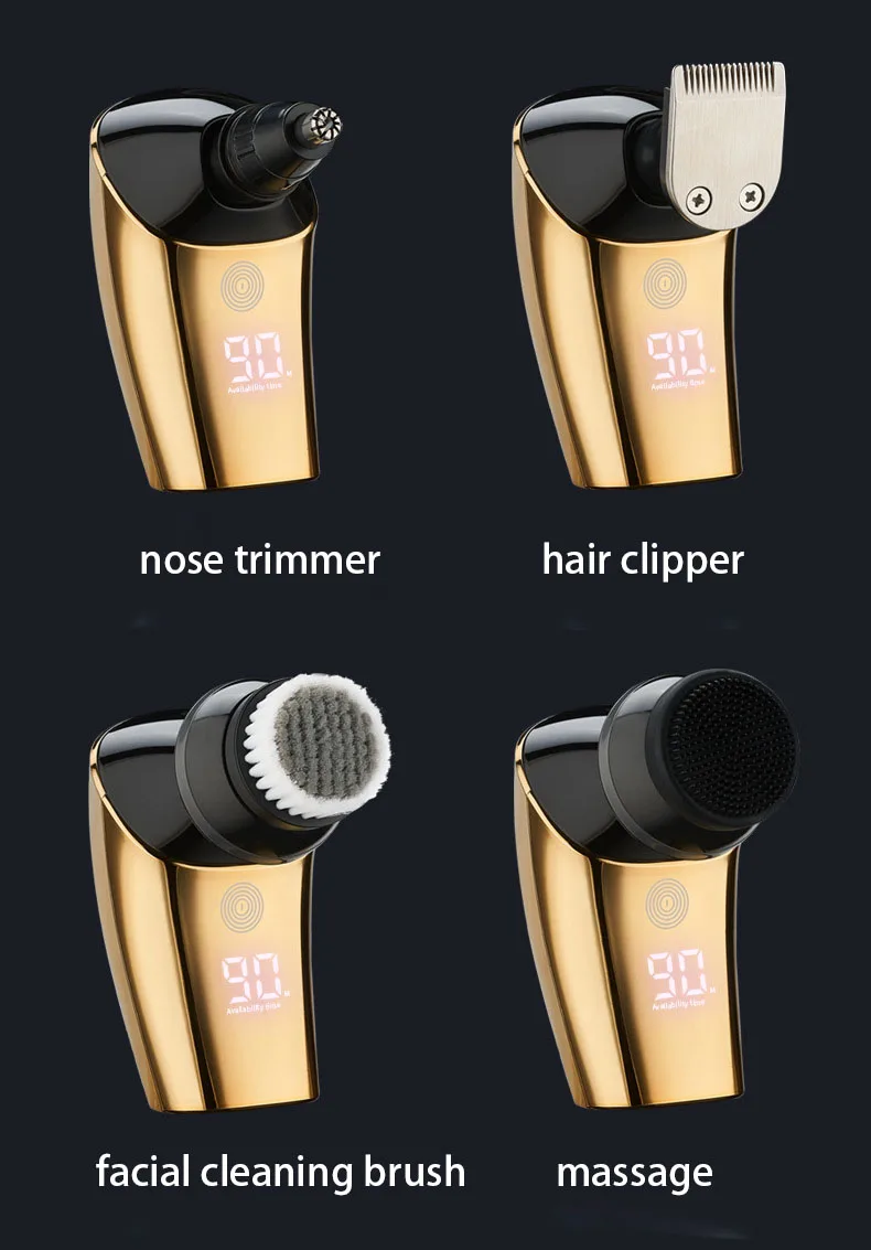 ROZIA  Rechargeable Portable shaving face razor blade usb skull shavers  refreshments razor shaving razor for man 2