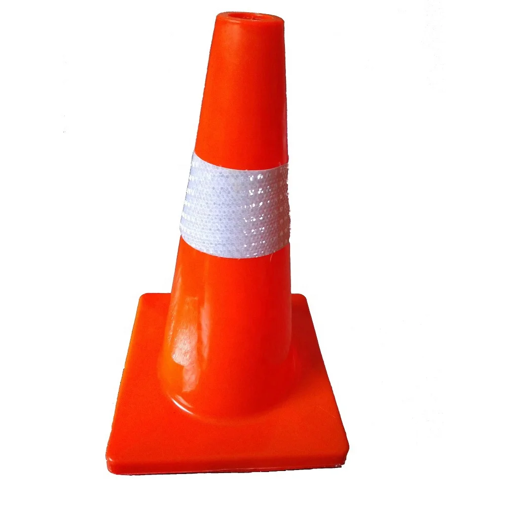
45cm soft flexible durable safety road PVC traffic cone 18 inch safety cone 
