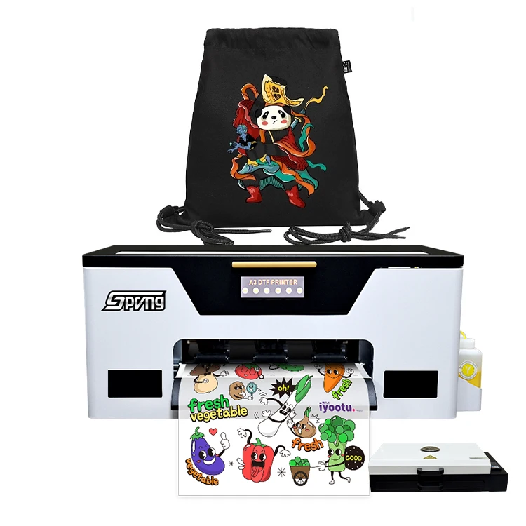 60cm dtf printer printing machine with powder shaking machine dtg transfer t-shirt 24 inch 4 head i3200 dtf impresora 60 cm