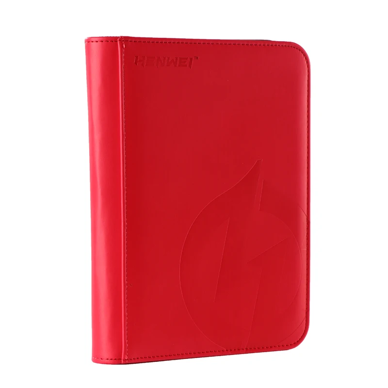 HENWEI Custom PU Leather 4 Pocket Card Binder Protection Album For Standard Cards MTG Yugioh Game