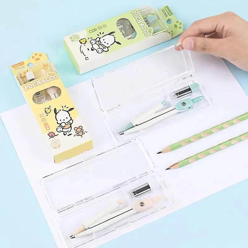 Широкий 84263 Pacha компасы для учащихся начальной и средней школы Милая анимация для студентов инструменты для рисования с высокой цветовой ценностью