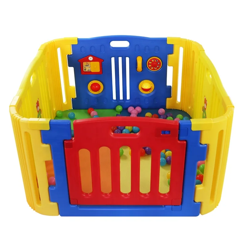
2020 safety Playpen baby plastic play fence and play yard indoor for kids with environmental material 
