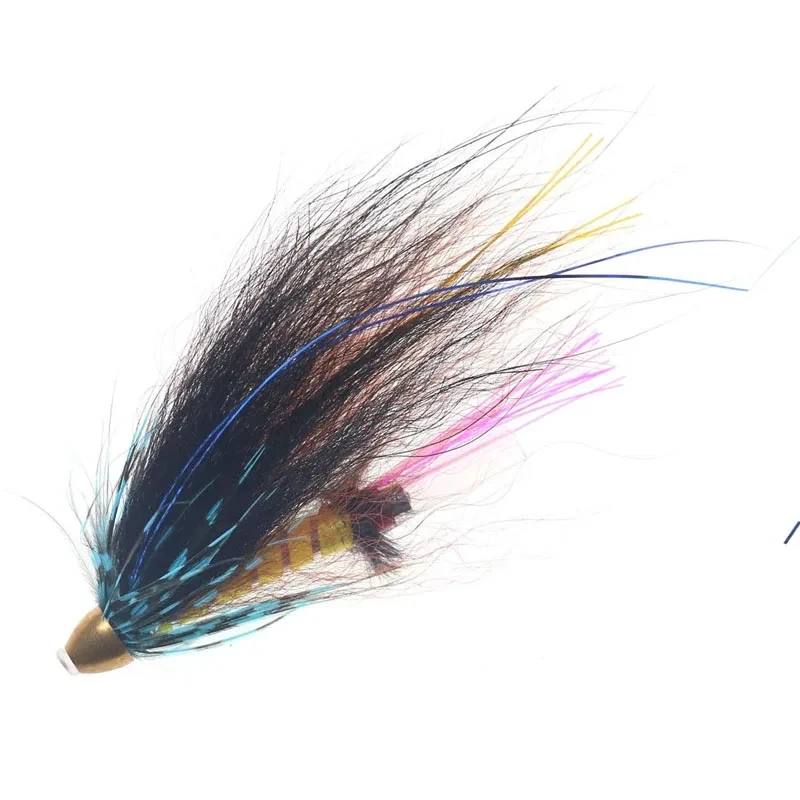 Brass Cone head Tube Juction Streamer Tube fly Fishing Flies Set For Salmon Trout Fishing