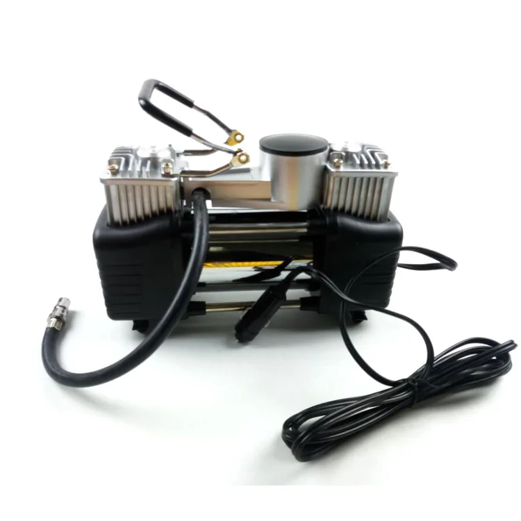 Car Air Compressor 12v Car Tire Inflator Pump Double cylinder Air Pump Power Toolbox Pump