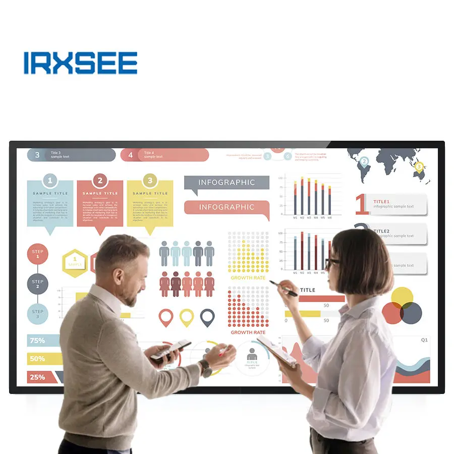 OEM 65 Inch Interactive Lcd Whiteboard 65 Inch Interactive Whiteboard Digital Smart Board For Education Kids Meeting Mall