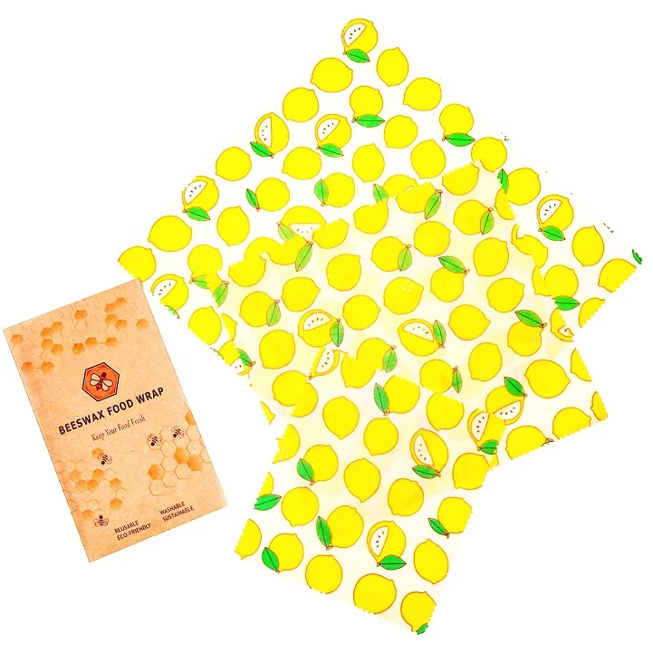 
GOTS Certified Natural Organic Biodegradable Reusable Assorted Bee wax Food wrap 