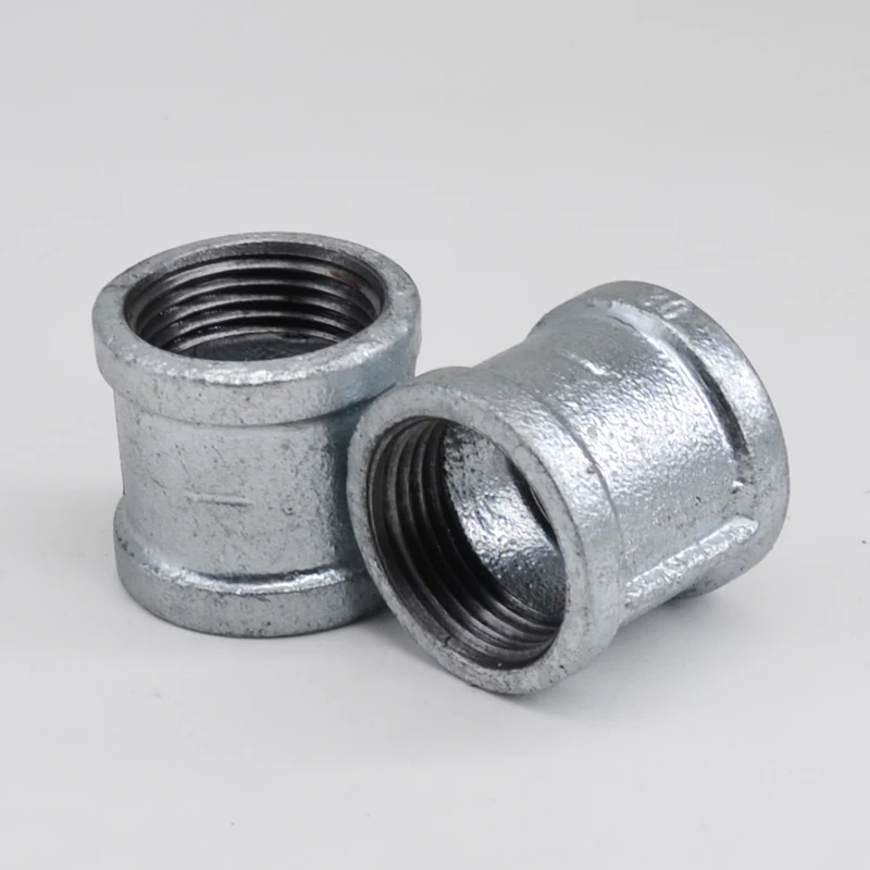 Hot dip galvanized pipe fitting malleable casting iron GI pipe plumbing materials elbow tee socket coupling fittings