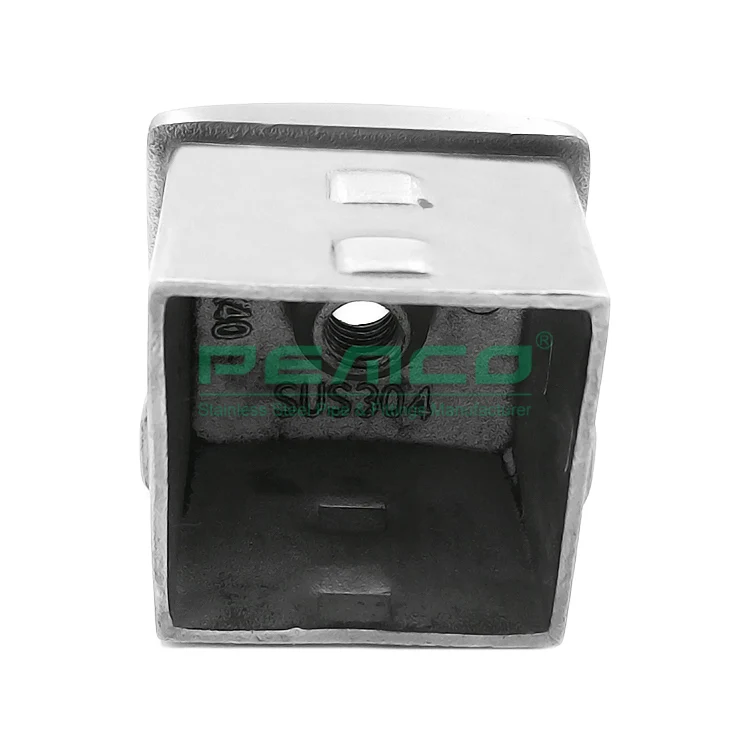 Deck Ss Tempered Glass Balustrade Bracket Casting Stainless Steel Railing Post Top Bracket